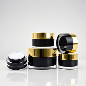 Màu xanh màu Frosted nhựa chăm sóc da kem Jar vít cap Acrylic mỹ phẩm Jar Bán Sỉ Mặt Moisturizer đóng gói container - Product Image 6