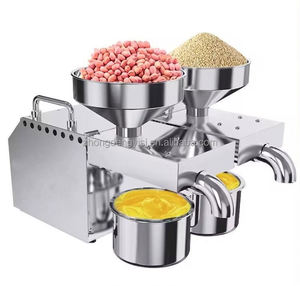 Home Peanut Sunflower <b>Oil</b> <b>Press</b> <b>Machine</b> with Motor and Pump 25kg/h Capacity New Style Automatic Cooking - Product Image 1