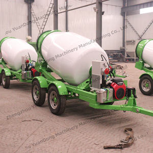 Mesin Diesel yang digunakan <span class=keywords><strong>Mixer</strong></span> beton Trailer 2.0Ton mengaduk Drum semen <span class=keywords><strong>Mixer</strong></span> tangki kontainer Trailer - Product Image 3