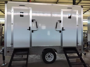 Contenitore stanza toilette portatile bagni mobili in fibra di vetro esterno portatile rimorchio per servizi igienici cina made - Product Image 2