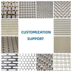 Mf trang trí dệt kim loại dây rèm có thể điều chỉnh mở rộng gia cố cho văn phòng xây dựng dù để che nắng Panel tường và trần nhà - Product Image 4