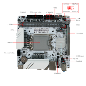 Mainboard PC OEM Chipset B760 2 Kênh DDR4 Celeron Pentium Core LGA1700 Mainboard để bàn - Product Image 4