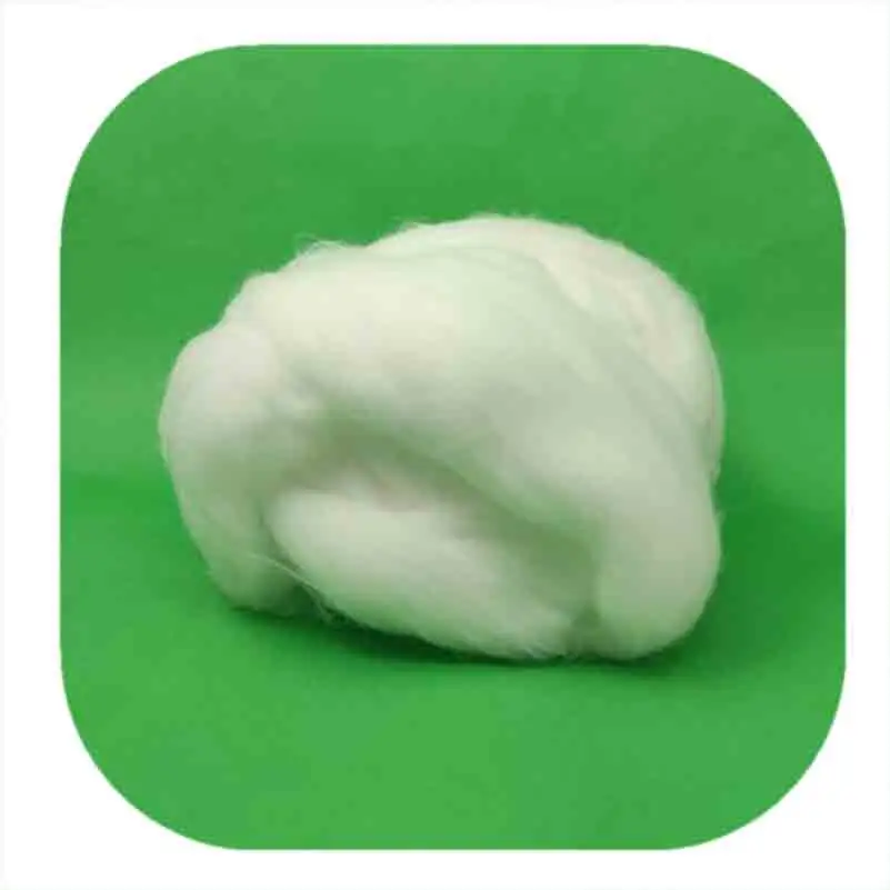 3D 88mm nylon staple fiber top/PA 6 top white for wool blend yarn spinning