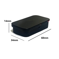 Caja Metálica Deslizante a Prueba de Niños 60*34*14, Caja para Pastillas, Dulces o Tabaco