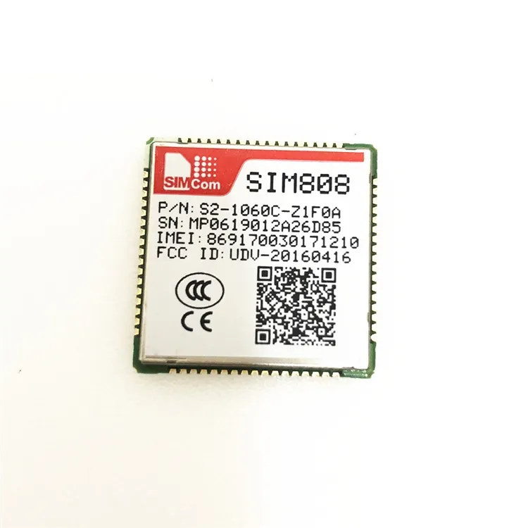 Simcom quad-band gsm gprs gps combo chip, módulo 3g sim808