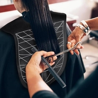 Bonne qualité cheveux teinture Silicone châle barbier coupe de cheveux Cape imperméable coiffure Permed cheveux collier
