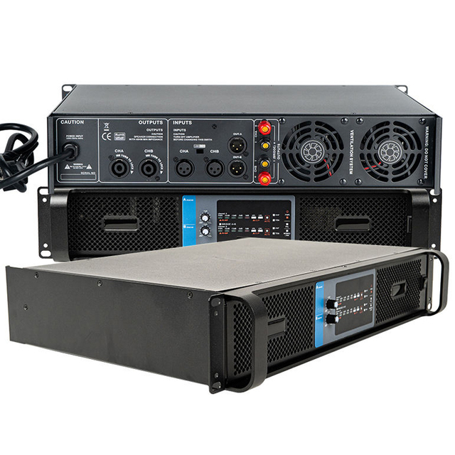 LA800 800W/1200W 2 Channel Professional Sound System Audio Equipment  Class H Professional 3u pa Power Amplifier