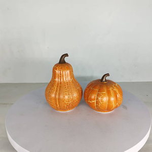 Linternas de Calabaza de Plástico con Efecto Agrietado Iluminadas para Otoño, Figuras de Calabaza Brillantes para Decoración de Hogar, Oficina, Entrada, Exhibición de Octubre - Product Image 5