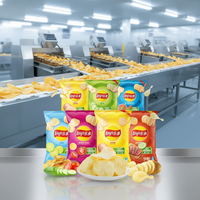 Chaîne de production de frites de pommes de terre, chips ondulées, Doritos, chips de maïs et snacks soufflés semi-automatique à bas prix, capacité 50kg-100kg/h