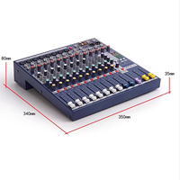 GAX-EFX8 carte son Console système de bureau Interface 8 canaux 48V alimentation fantôme stéréo DJ Studio FX 32 bits DSP processeur mélangeur