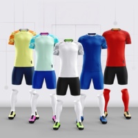 Schweißableitendes Schnelltrocknendes Maßgeschneidertes Fußballtrikot Atmungsaktives Fußball-Kit Team-Uniform 2627
