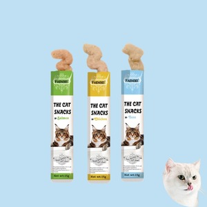 Suministro de fábrica OEM, bocadillo húmedo de pollo, 15g, <span class=keywords><strong>comida</strong></span> y golosinas para gatos, delicioso bocadillo para mascotas con sabor a carne de res - Product Image 5