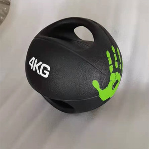 Équipement de fitness de gymnastique de haute qualité, balles en caoutchouc lestées à double poignée, exercices de fitness et de yoga, ballon médical binaural - Product Image 5