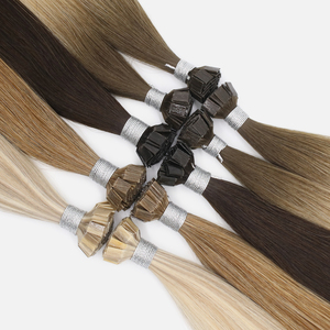 ผมเรีมีจากรัสเซียปลายต่อ K-TIP แบบคู่ปลายแบนมีเคราตินดิบคุณภาพสูงสีอ่อน - Product Image 1