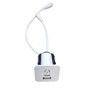 แท่นชาร์จแบบฝังในตัวพร้อมสวิตช์สัมผัส USB สำหรับเดสก์ท็อป พร้อมระบบชาร์จเร็วข้างเตียง และแถบไฟมาตรฐานเกาหลี รุ่น K0123 - Product Image 4
