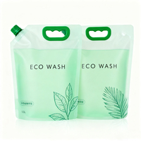 Sac de transport d'urgence en plastique haute barrière 5L avec poignée, fond extensible et bec verseur, pour céréales et eau