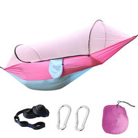 Hamac de camping pliable anti-moustiques et pare-soleil, ouverture rapide, en nylon imperméable, pour la randonnée et le camping