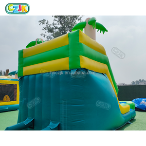 Trong Kho Moonwalk Thương Mại <span class=keywords><strong>Mini</strong></span> Cây Cọ Nhỏ Dừa Nhiệt đới <span class=keywords><strong>Inflatable</strong></span> Nước Và Khô Trượt Cho Đảng - Product Image 4