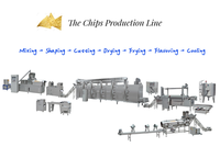 Ligne d'extrusion de snacks ZH65 avec formage, friture et assaisonnement pour la production de chips de maïs et de snacks façonnés