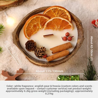 Bougie décorative artisanale en coquille de noix de coco naturelle parfumée avec fleurs séchées, décoration d'intérieur, Diwali, Saint-Valentin, Fête des Pères
