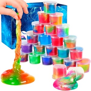 CHENXI Pâte à modeler galaxie sirène moelleuse couleur personnalisée, jouets éducatifs, kit de boue cristalline, fournitures DIY pour enfants, 16 couleurs - Product Image 2