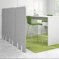 Panneaux insonorisés muraux mobiles à écran acoustique Diviseurs de pièces acoustiques pour bibliothèque de bureau
