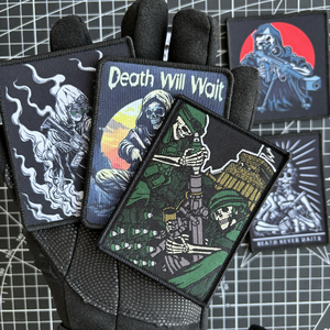 お客様の刺繍パッチフックとループベルクロバッキング完全にステッチされた高品質バッジ高速ターンアラウンド工場 - Product Image 3