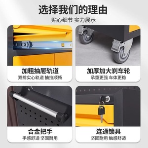 Industrial <b>Tool</b> Cabinet 1200x900x400 Mm 3 <b>Drawers</b> Keyed Lock Mobile Workshop Storage <b>Drawer</b> Cabinet For Automotive Repair - Product Image 4