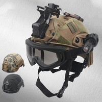 Casque tactique MUCHAN, masque, ventilateur, combinaison, CS, casque de protection pour la chasse, la moto