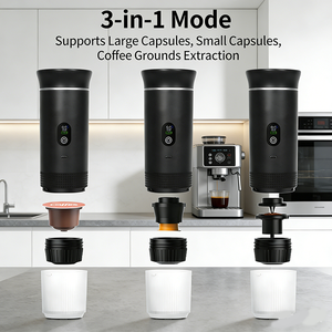 Machine à expresso portable semi-automatique avec écran LED, 20 bars, 3 en 1, cafetière électrique USB, réservoir d'eau de 150 ml, voyage, extérieur - Product Image 2