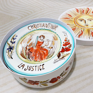 Nuevos Diseños de Platos de Cerámica con Motivo de Luna y Tarot, Juego de 4 Platos con Caja de Regalo - Product Image 2