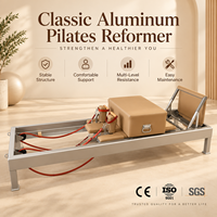 Mesin Reformer Pilates Aluminium untuk Penggunaan Studio Pilates Kapasitas Multifungsi