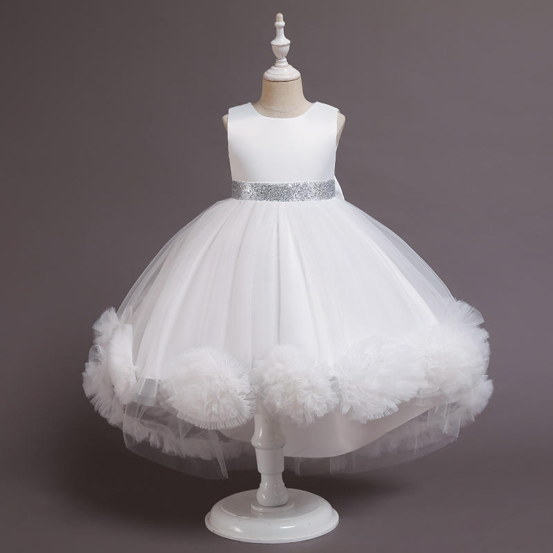 2022 venta al por mayor niños elegante flor bebé niña vestido de fiesta  diseños vestidos largos vestidos de novia