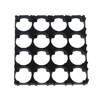 Soporte Modular Ignífugo de ABS+PC 1x4 para Baterías 21700, Conector de Encaje para Paquetes de Baterías LiFePO4 y Li-ion DIY