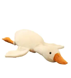 OEM vente en gros animaux en peluche personnalisés canard peluche White Goose Toy cadeau pour enfants poupée oreiller oie blanche