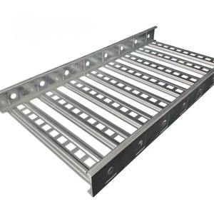 Plateau de câblage industriel perforé en acier galvanisé HDG robuste de 600 mm, plateau de câblage perforé en acier au carbone pour réseau - Product Image 3