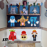 Peluches de jeu Steal Brainrot No.9 House Esok Sekolah Jandel, Figurine d'éléphant Anime, Poupée en peluche brodée en coton PP ultra doux