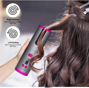 Mini Usb Rechargeable Sans Fil Automatique Magique <span class=keywords><strong>Rotatif</strong></span> Fer À Friser Électrique Sans Fil Automatique <span class=keywords><strong>Cheveux</strong></span> Bigoudi/ - Product Image 5