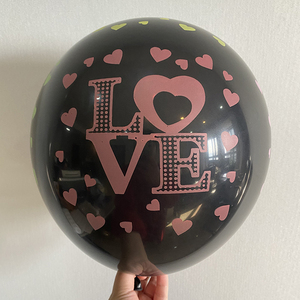 Palloncini in Lattice da 12 Pollici con Stampa Personalizzata 'Ti Amo' a Doppio Cuore - Product Image 6