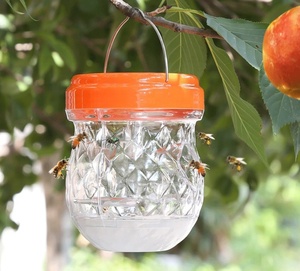 Trappola per vespe e api da giardino, ecologica, per il controllo degli insetti, trappola per vespe da esterno, bottiglia per catturare api e vespe. - Product Image 2