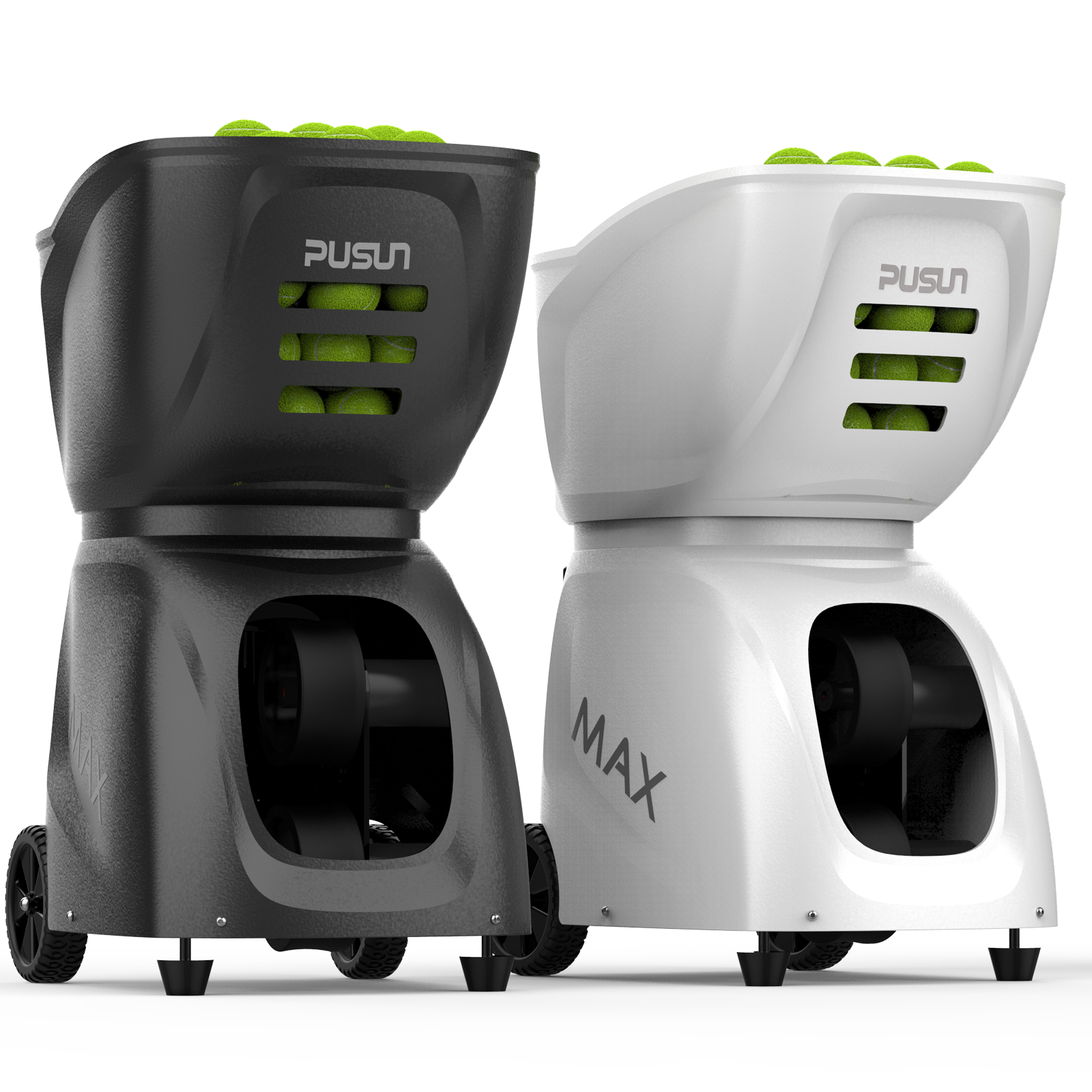 PUSUN Tennis Ball Machine PT-MAX-C ,Tennis Ball Launcher With App/Remote Control