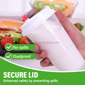 Vasos de Plástico PP de Grado Alimenticio de Pared Simple Personalizados, 90 mm de Diámetro, 360 ml, 500 ml, 600 ml, 700 ml, Impresión Personalizada para Té, Jugo, Leche con Burbujas - Product Image 4