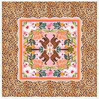 Tapis de Mahjong Pliable en Caoutchouc avec Motif Bouquet de Pivoines Bleues, Écologique et Durable