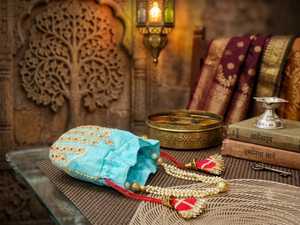 Sac Potli en Gota Patti doré fait main pour femmes, sac à main ethnique indien pour mariages, fêtes, festivals et cadeaux spéciaux - Product Image 5