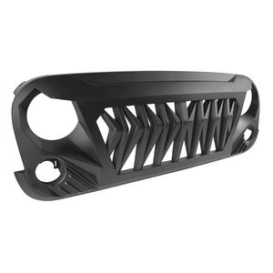 Protecteur de prévention des collisions de pare-chocs avant <span class=keywords><strong>Grille</strong></span> d'insertion de maille Grilles de voiture pour Jeep Wrangler JK Remplacer - Product Image 2