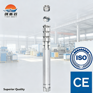 Pompe à eau submersible en acier inoxydable certifiée ISO CE pour puits profonds, haute efficacité, garantie 1 an, ODM personnalisé, urgente - Product Image 1