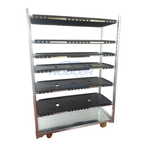 Chariot de <span class=keywords><strong>transport</strong></span> métallique à roulettes pour jardinage, marché, pépinière et fleurs, modèle CC - Product Image 5