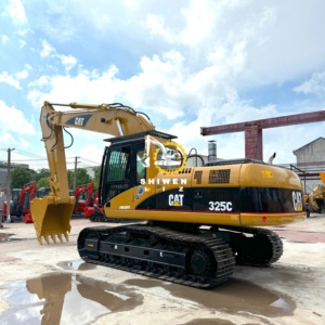 Excavatrice d'occasion Cat325C du Japon à bas prix, machine de terrassement de 25 tonnes, excavatrice d'occasion Cat 325C à vendre, jaune - Product Image 5