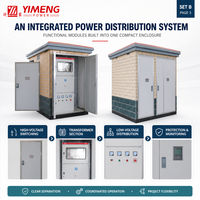 YIMENG 11KV 415V Solution de sous-poste préfabriqué triphasé européen compact pour transformateur et appareillage extérieur