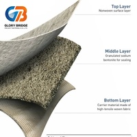 Manta Impermeable de Bentonita Geocompuesta GCL, Revestimiento Geotextil para Proyectos de Estanques, Lagos y Presas